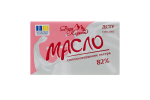 Масло сладкосливочное 82% Экстра Дари Карпат м/у 180г