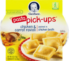 Gerber Pasta Pick-Ups Chicken & Carrot Ravioli Toddler