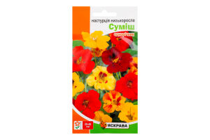 Насіння Квіти Настурція Низькоросла суміш 1г Яскрава