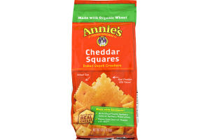 Annie's Homegrown Cheddar Squares Baked Snack Crackers