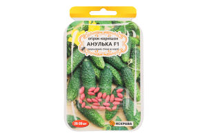Насіння Огірок-корнішон Анулька F1 дражоване 3г Яскрава
