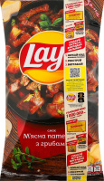 Чипси картопляні М'ясна пательня з грибами Lay's м/у 120г