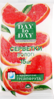 Салфетки влажные с ароматом грейпфрута Hygiene Day by Day 15шт
