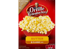 Orville Redenbacher's Gourmet Popping Corn Butter Classic Bag - 6 CT