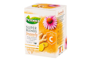 Чай травяной ароматизированный витаминизированный Вербена-ехинацея Immunity Super blends Pickwick к/у 15х1.5г