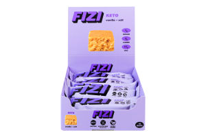 Батончик протеїновий Ваніль + сіль Keto Fizi м/у 45г