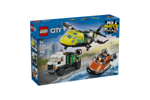 Конструктор для детей от 7лет №60505 Airplane, Service Truck&Hovercraft remix City Lego 990эл