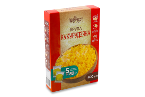 Крупа кукурузная мелкая шлифованная №4 Українська Зірка к/у 5х80г