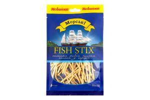 Соломка рыбная сушеная соленая с перцем Fish stix Морські м/у 30г