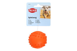 Іграшка для собак натуральна гума d6см №34841 М'яч зі звуком Trixie 1шт