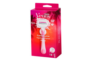 Бритва со сменной касетой с запахом сладких ягод Маями Comfortglide Venus Gillette 3шт
