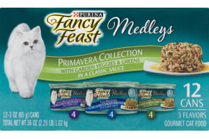 Purina Fancy Feast Medleys Gourmet Cat Food Primavera Collection - 12 CT