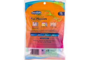 DenTek Kids Fun Flosser Advanced Fluoride Coating Wild Fruit - 75 CT