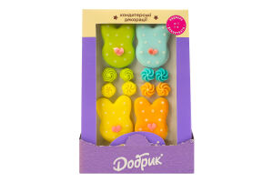 Набір кондитерських декорацій пасхальний Весняні прикраси Добрик к/у 12шт