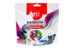 Капсулы для стирки Universal ТМ "1" 12х18г