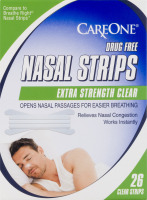 CareOne Nasal Strips Extra Strength Clear - 26 CT