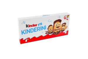 Печиво хрустке з какао-молочним декором Kinderini Kinder к/у 4х25г