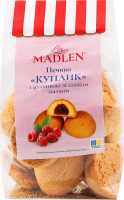 Печиво пісочне Куплик з начинкою з смаком малини 160г La Madlen