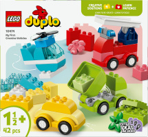 Конструктор для дітей від 1.5року №10474 My first creative vehicles Duplo Lego 42ел