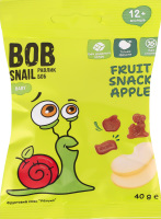 Снэк фруктовый для детей от 12мес Apple Baby Bob Snail м/у 40г