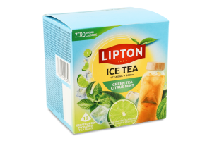 Чай холодний Citrus Mint зелений 10*3,5г в пірамідках Lipton