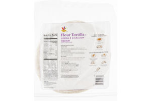 Ahold Flour Tortillas Omega-3 & Calcium Medium - 10 CT