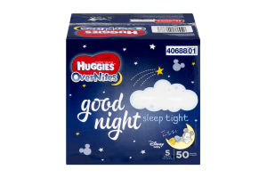 Huggies OverNites Diapers Disney Size 5 - 50 CT