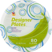 Ahold Designer Plates Paper - 80 CT