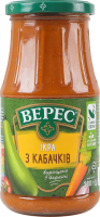 Икра из кабачков стерилизованная Экстра Верес с/б 500г