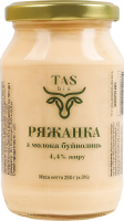 Ряженка 4.4% из молока буйволиц TASbio с/б 250г