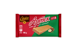 Вафли вкус ореховый Артек Світоч м/у 188г