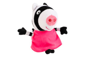 Іграшка м'яка для дітей від 3років 15см №46174 Зоє Зебра Peppa pig Beanie Babies TY 1шт