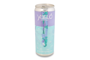Сидр 0.33л 4.7% полусладкий газированный легкий купажный Spring kiss Yablo ж/б