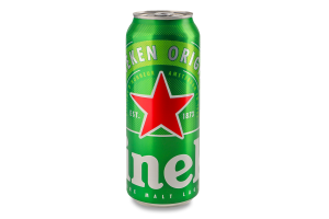 Пиво 500мл 5% светлое фильтрованное пастеризованное Original Heineken ж/б