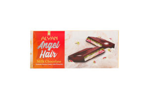 Шоколад молочный с кремом фисташки и турецкой халвой Angel hair Alyan к/у 160г