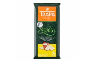 Шоколад белый без сахара с подсластителями Stevia Trapa м/у 75г
