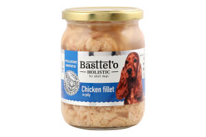 Корм д/собак шматочки філе курки в желе 500г твіст/б Басттет"о