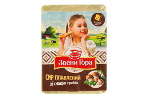 Сир плавлений 36% порційний зі смаком грибів Звени Гора м/у 70г