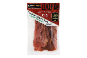 Снеки из свинины вяленые Шаурма Джерки KlimFood м/у 100г