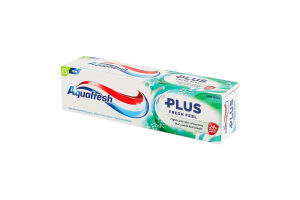 Паста зубная с фтором Ощутимая свежесть Плюс Aquafresh 75мл