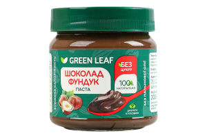 Паста шоколадно-фундучная с подсластителем Green Leaf с/б 200г