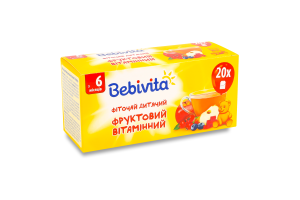 Фиточай для детей от 6мес фруктовый витаминный Bebivita к/у 20х1.5г