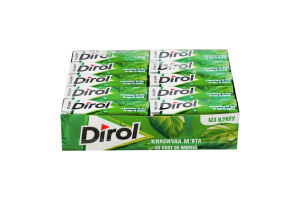 Резинка жевательная без сахара с подсластителями Классическая мята Dirol м/у 14г