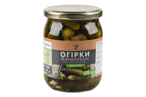 Конс Огірки 7 520 г мариновані