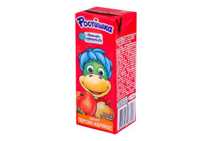 Йогурт 1.5% питьевой с наполнителем Персик-абрикос Ростишка т/п 207г