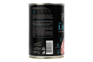 Корм д/собак з ягнятиною та морквою 400г ж/б Пайпер