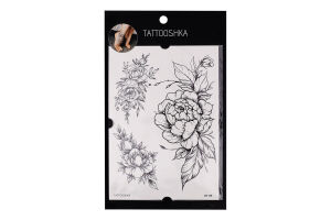 Тату Tattooshka Квіти Набір піонів
