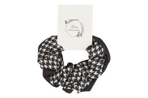 Резинка для волосся тканева ТОВ Южпромгруп 1шт в асорт