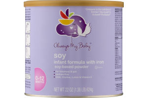 Ahold Always My Baby Soy Infant Formula with Iron Soy-Based Powder