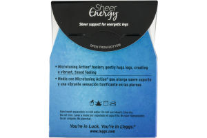 L'eggs Sheer Energy Medium Support Leg Control Top B Off White